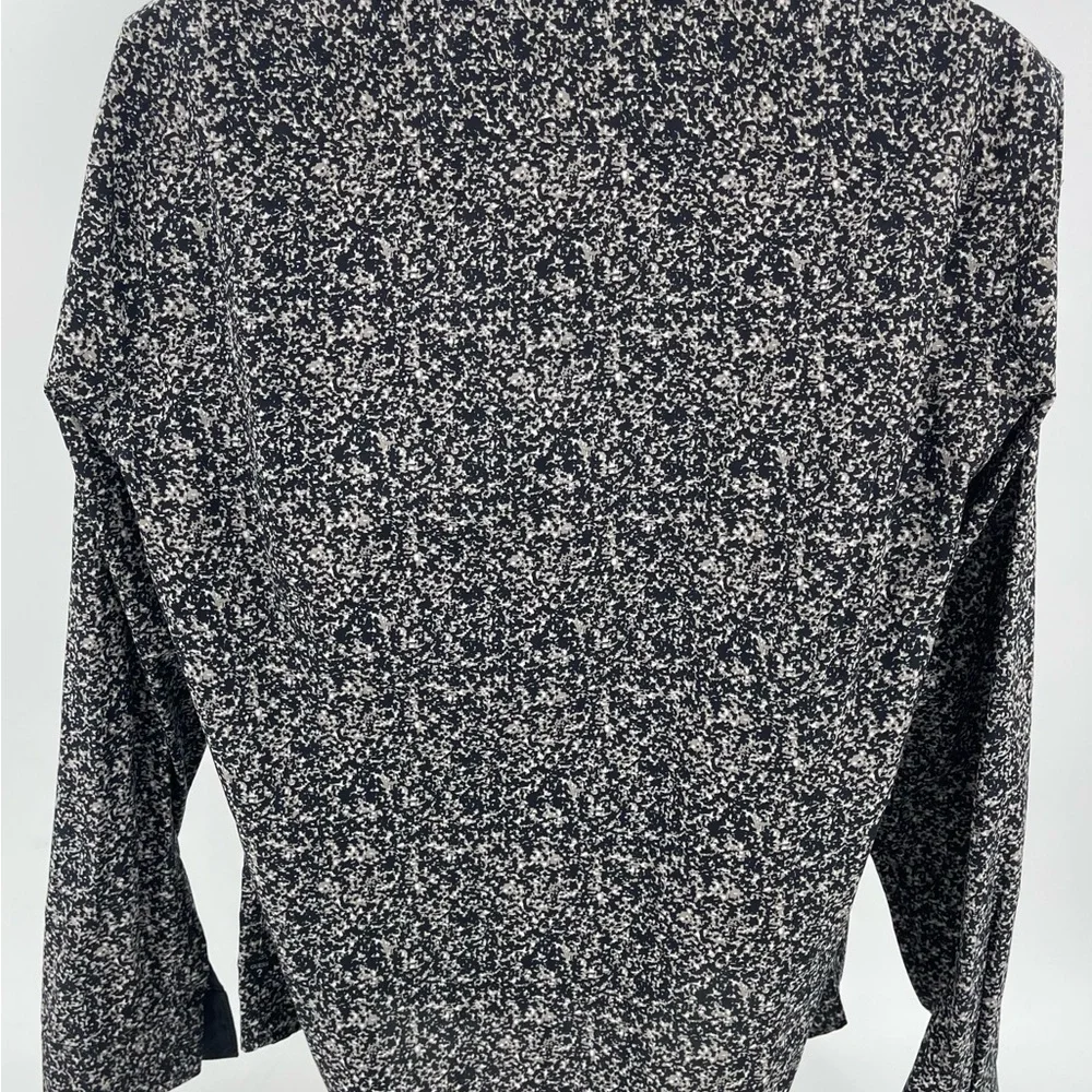 Guess Button-Down Slim Fit Shirt Size XS Black & White Speckled Granite Men’s XL